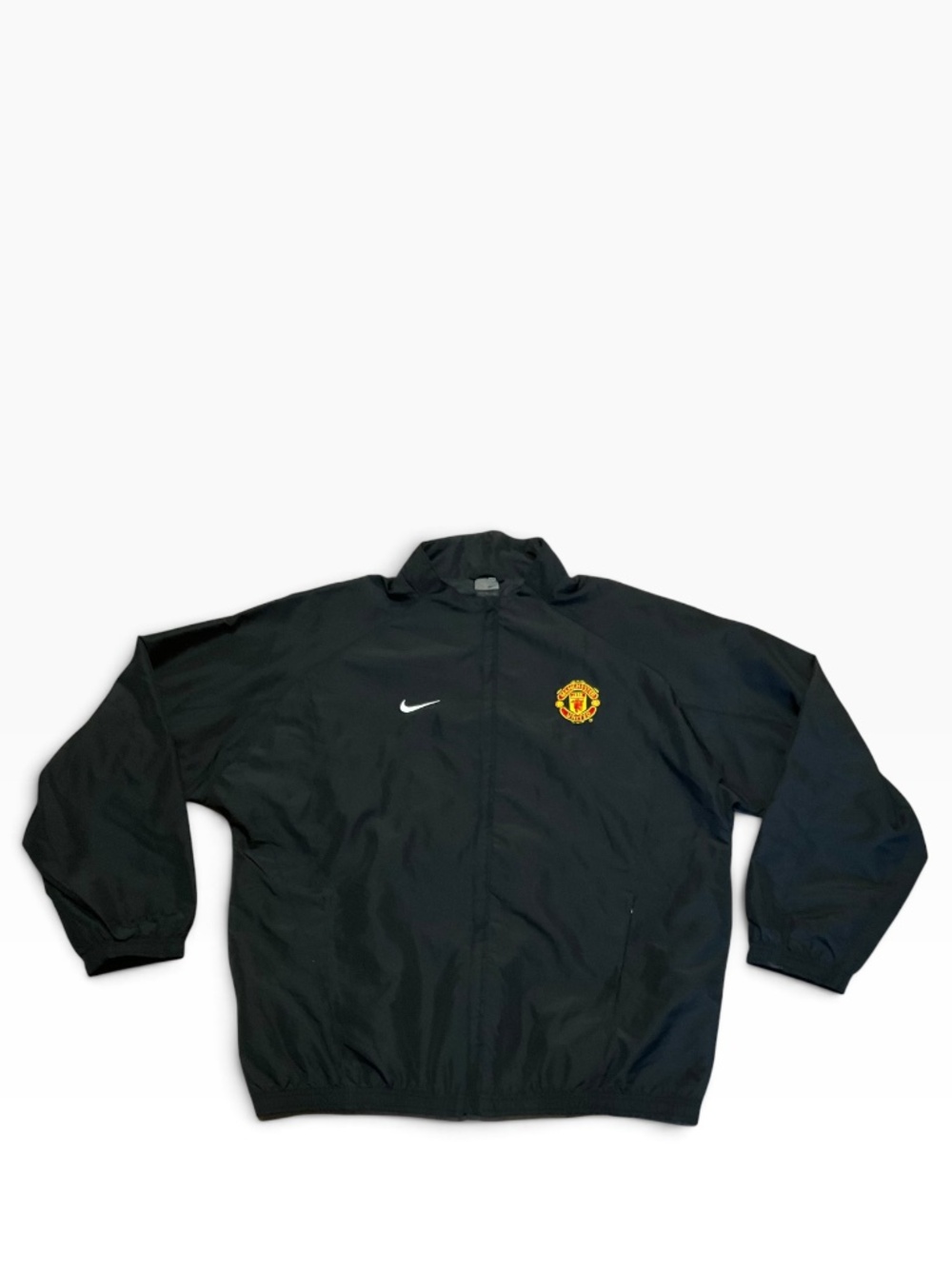 Vintage Nike Manchester United Windbreaker mens Jacket Size L Black